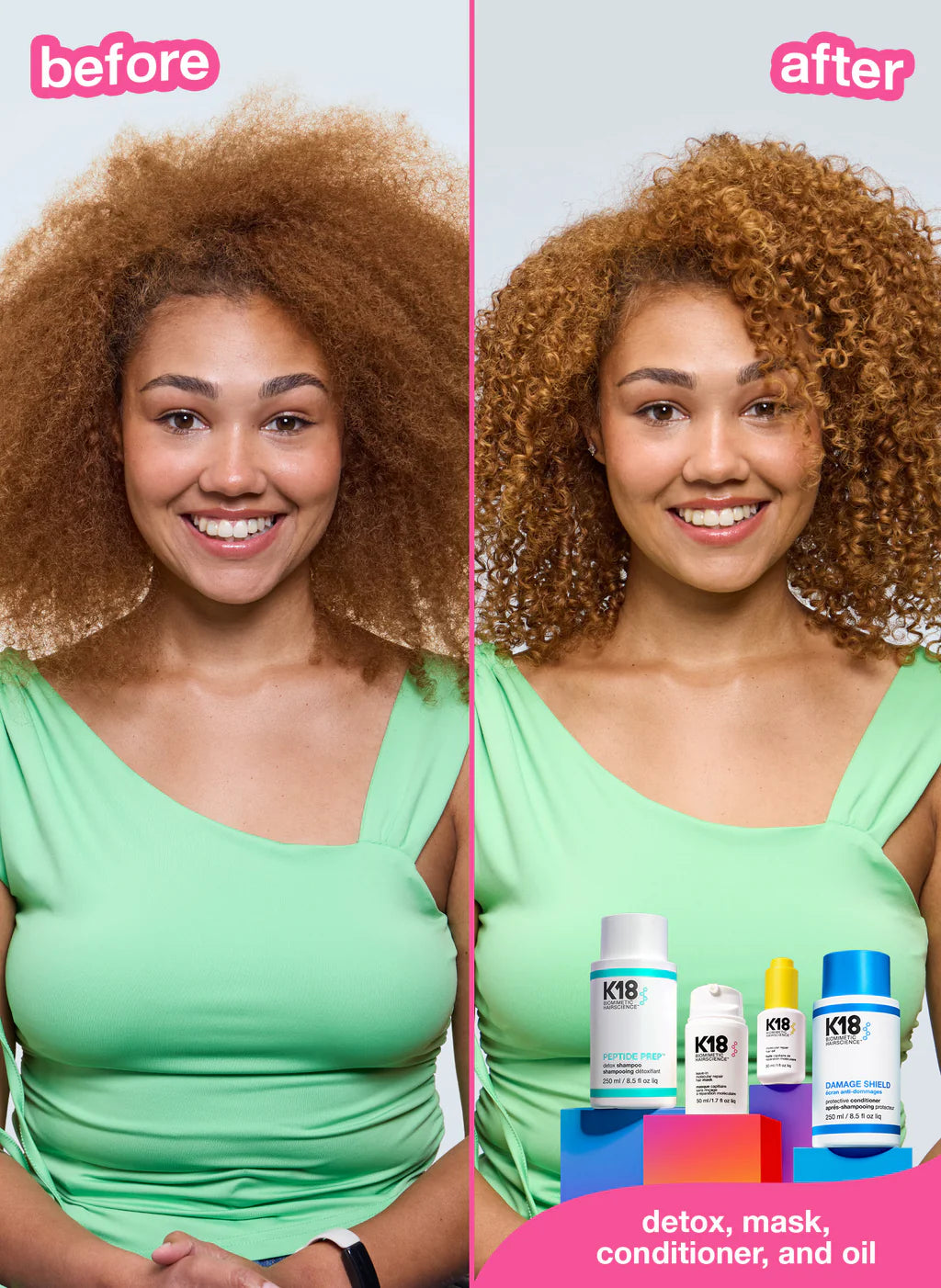 Mini molecular repair hair oil