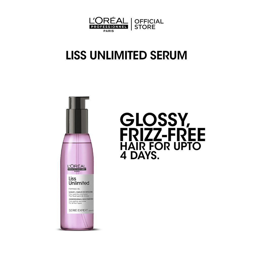 L'Oreal Professionnel Serie Expert Liss Unlimited Serum 125 ML - For Frizzy & Unruly Hair With Pro-Keratin