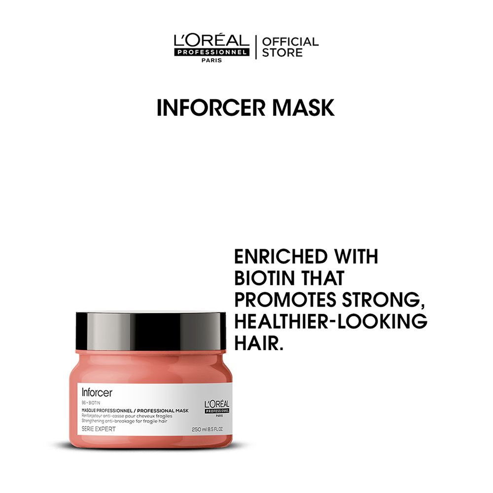 L'Oreal Professionnel Serie Expert Inforcer Mask 300 ML - For Weak & Brittle Hair With Biotin & Vitamin B6