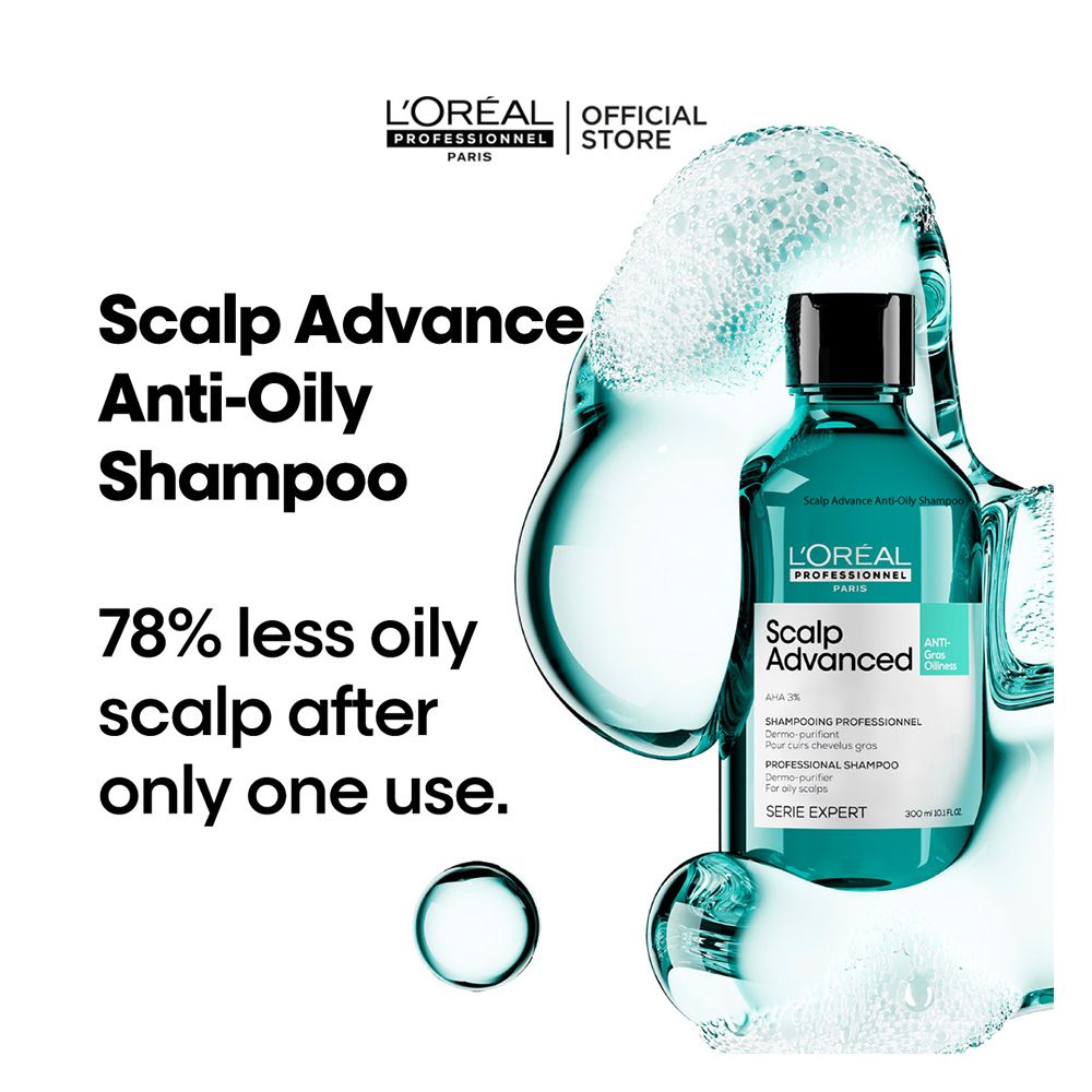 L'Oreal Professionnel Serie Expert Scalp Advanced Shampoo 300 ML - For Oily Scalp With AHA Formula