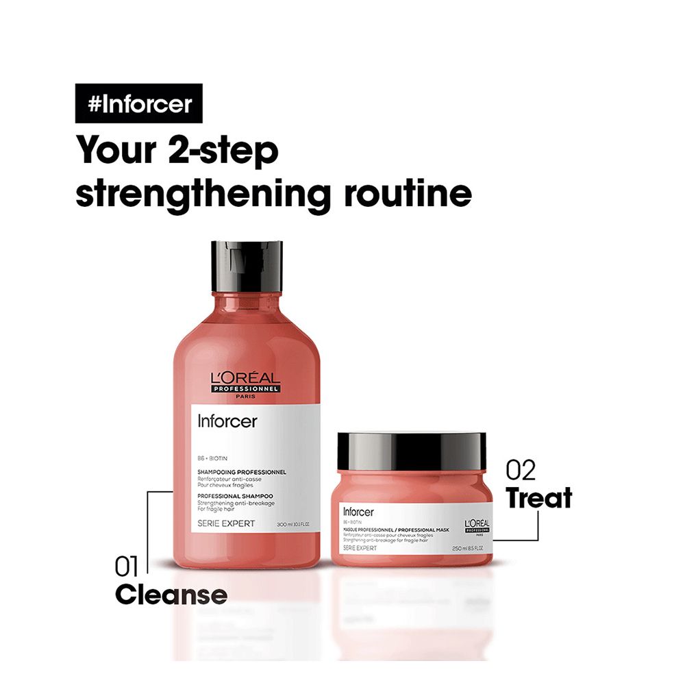 L'Oreal Professionnel Serie Expert Inforcer Shampoo 300 ML - For Weak & Brittle Hair With Biotin & Vitamin B6