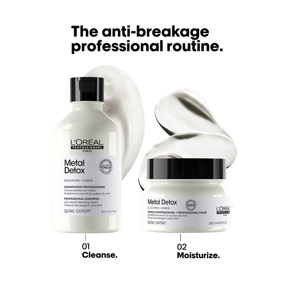 L'Oreal Professionnel Serie Expert Metal Detox Glicoamine + Ionene Professional Shampoo, 300ml